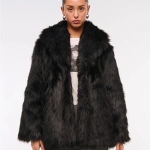 Abercrombie Faux Fur Coat